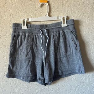 Gray Pocketed Lounge Shorts